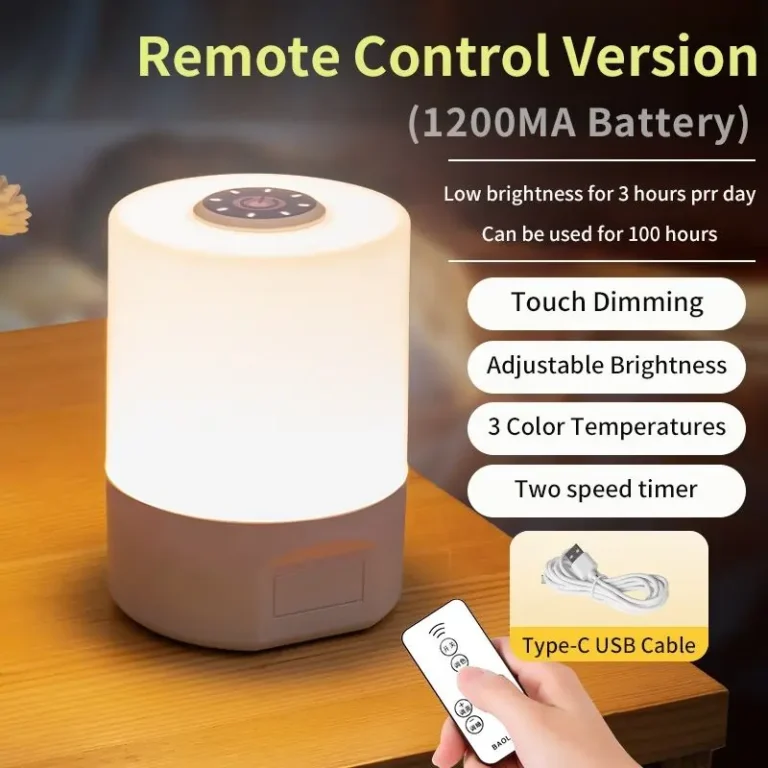 USB Rechargeable LED Night Lamp with Clock